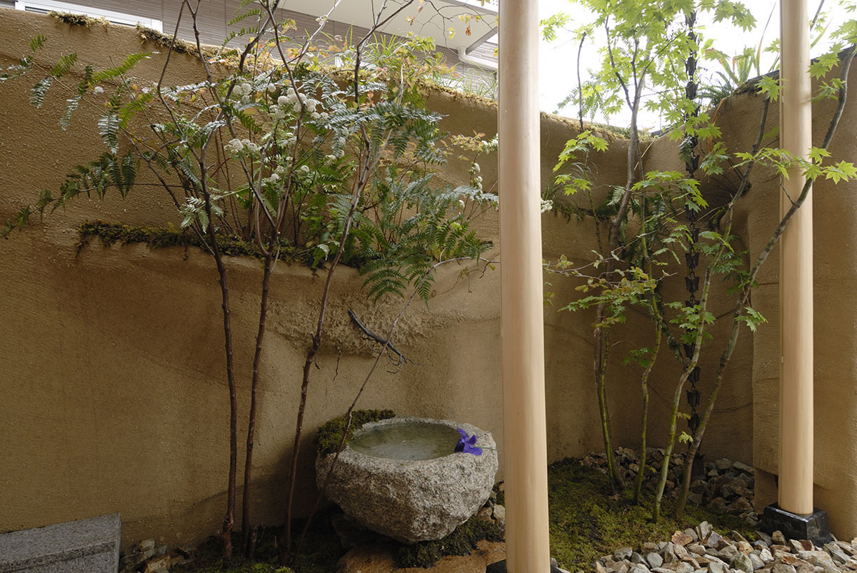 石積みの庭